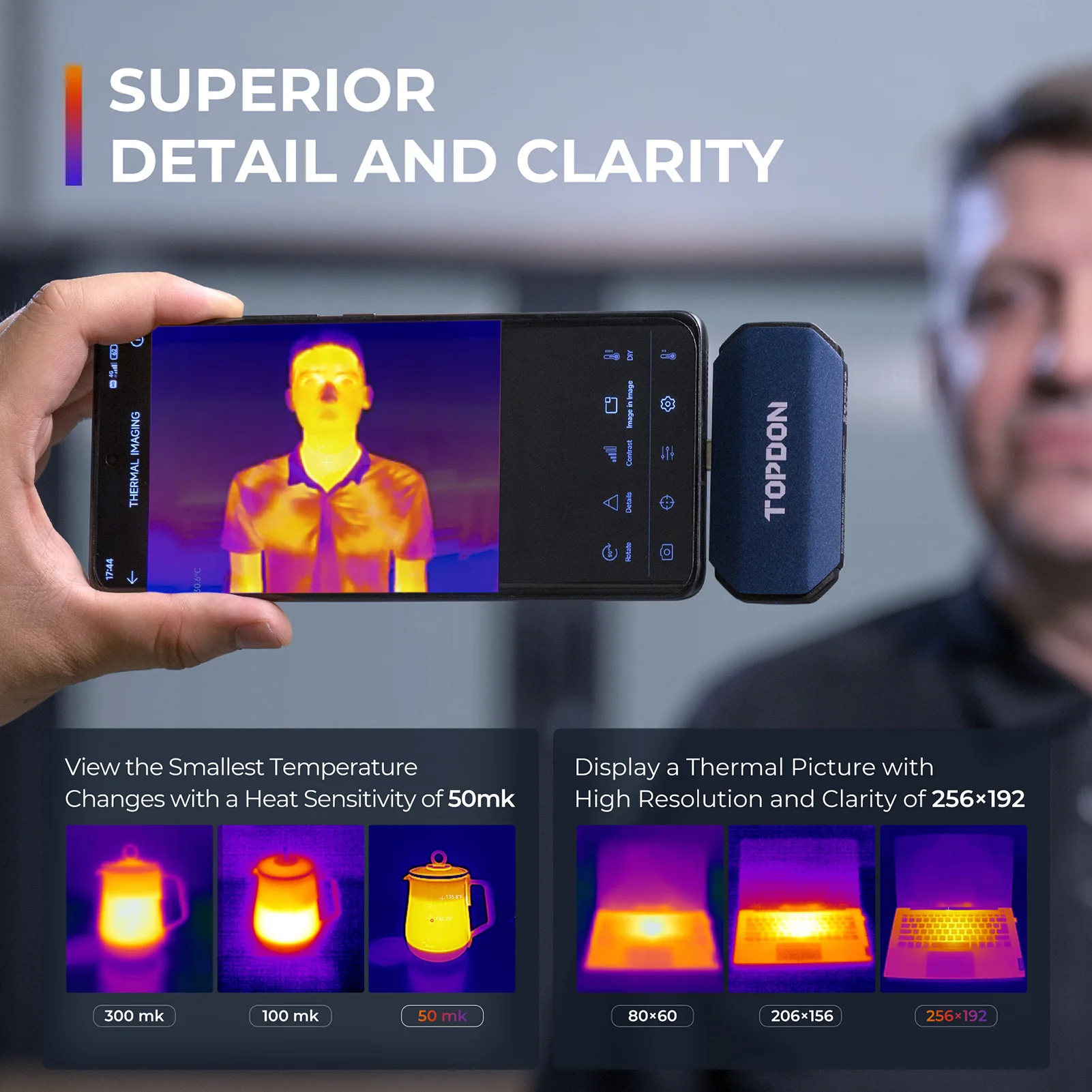 TOPDON TC001 256x192 High Reso - Topdon Tc001 Thermal Camera review and price