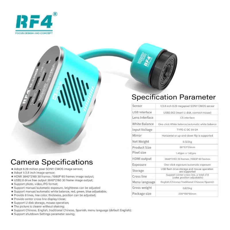 RF4 HD 4K Dual-Spectral Therma - Pcb Short Circuit Thermal Diagnostics review and price
